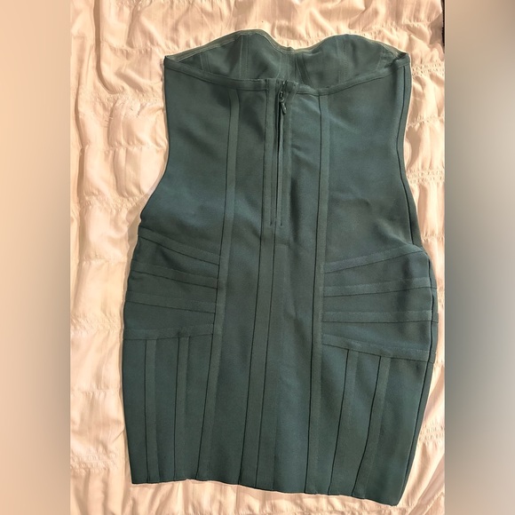 Beautiful emerald green Oh Polly Bandage corset style dress - Picture 2 of 3